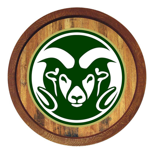Colorado State Rams Barrel Top Sign