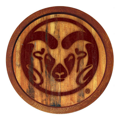 Colorado State Rams Branded Barrel Top Sign
