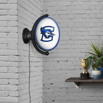 Creighton Blue Jays Oval Rotating Wall Sign Room View