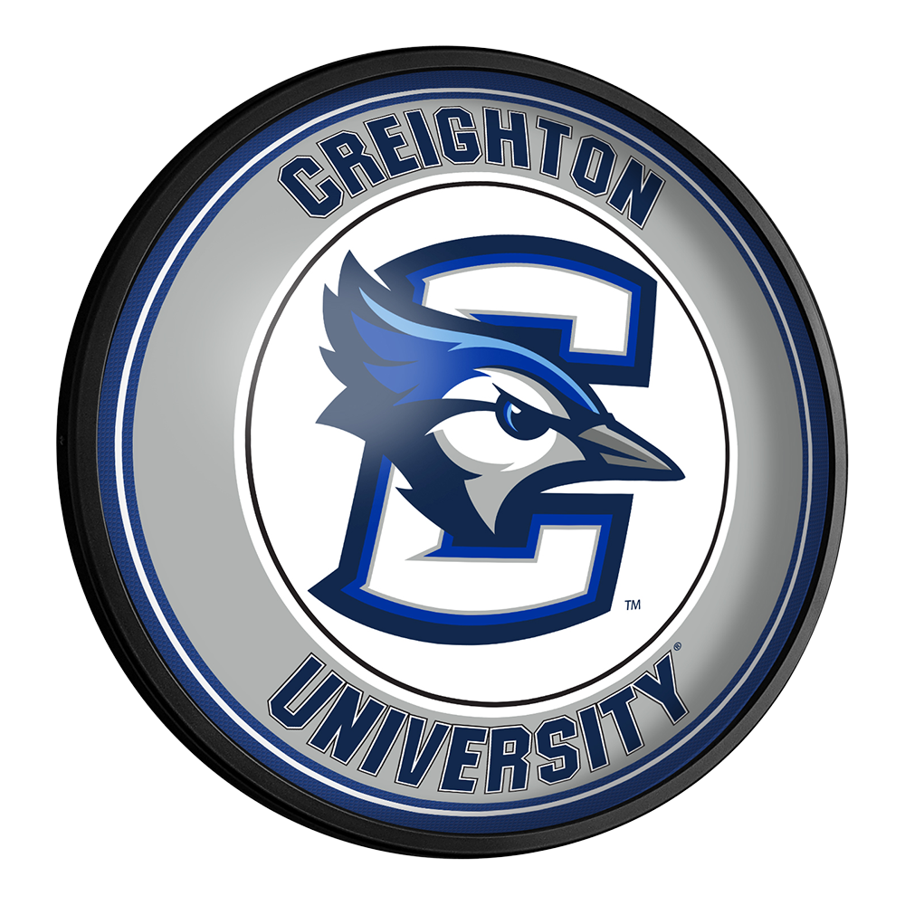 Creighton Blue Jays Slimline Round Lighted Wall Sign