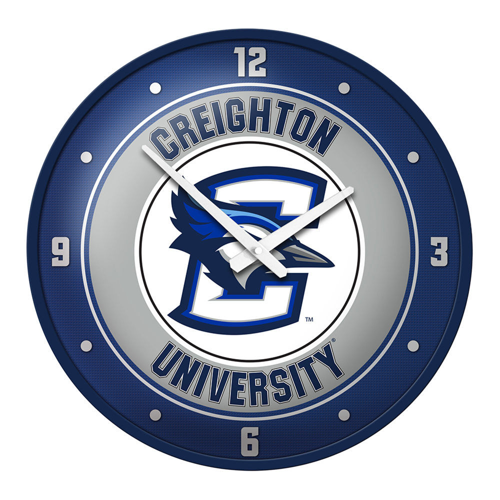 Creighton Blue Jays Round Wall Clock