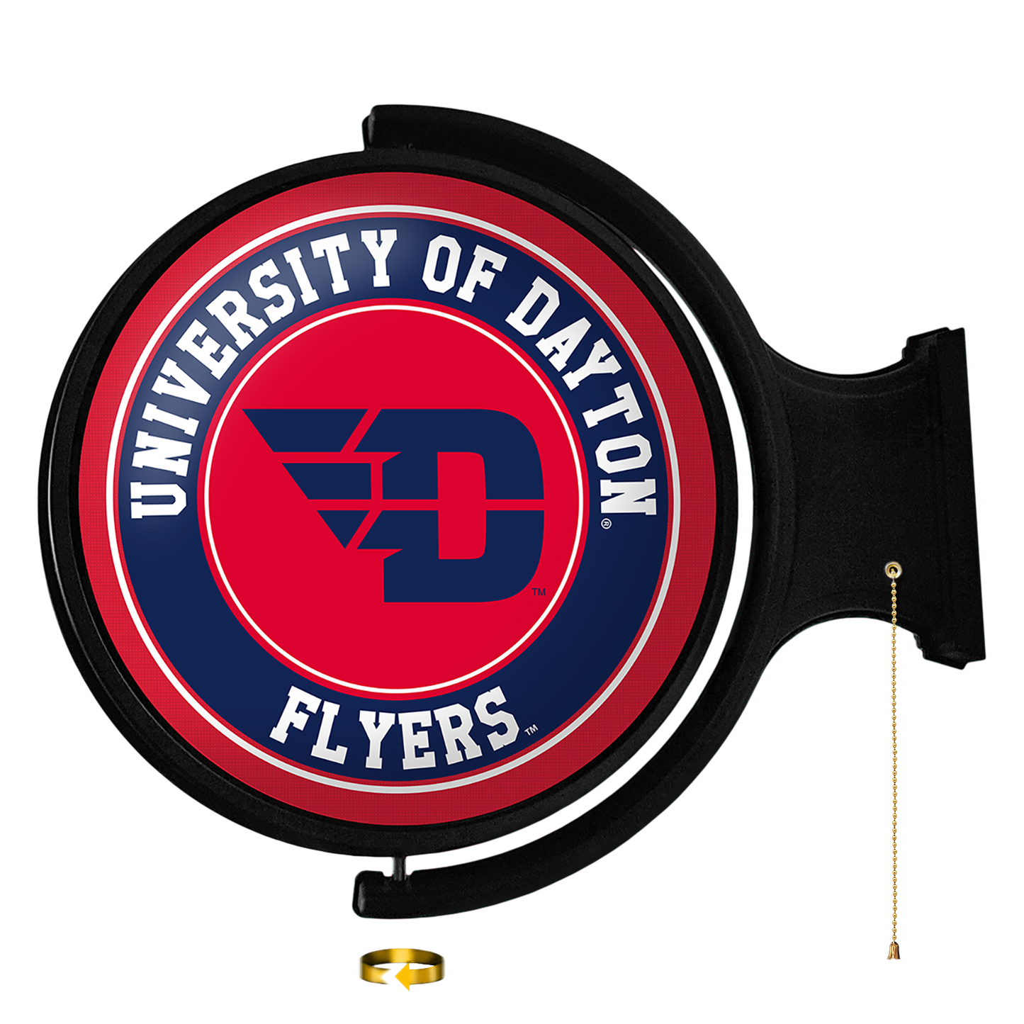 Dayton Flyers Round Rotating Wall Sign