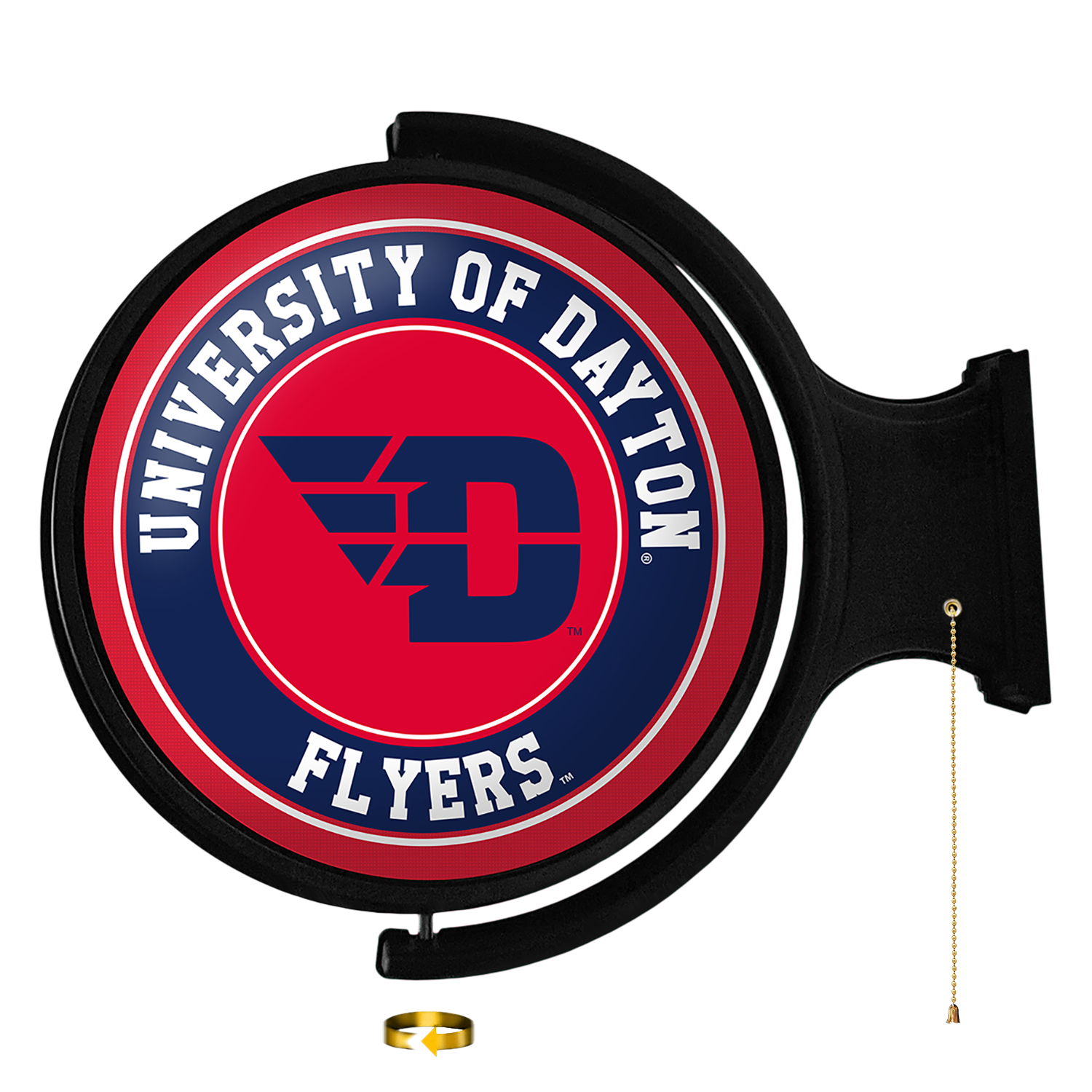 Dayton Flyers Round Rotating Wall Sign