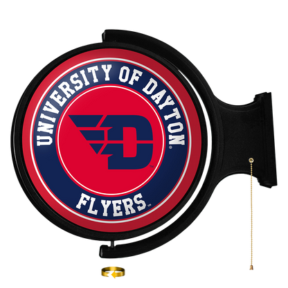 Dayton Flyers Round Rotating Wall Sign