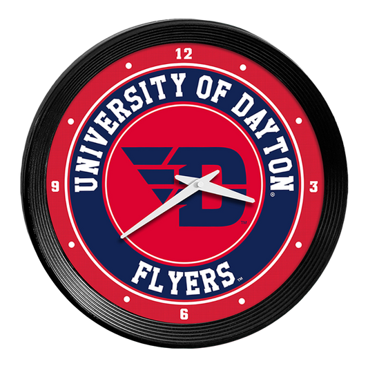 Dayton Flyers Ribbed Wall Clock