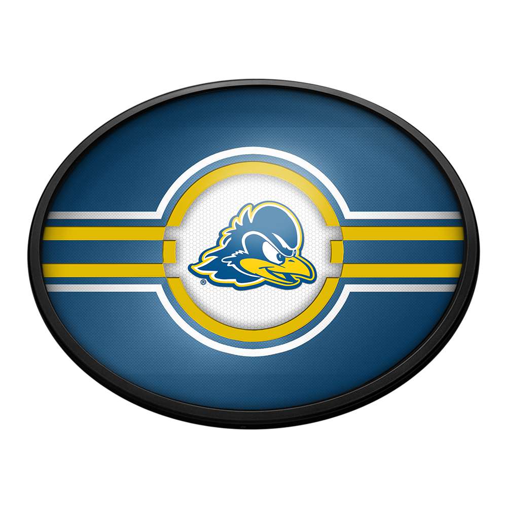 Delaware Blue Hens Slimline Oval Lighted Wall Sign