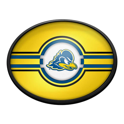Delaware Blue Hens Slimline Oval Lighted Wall Sign