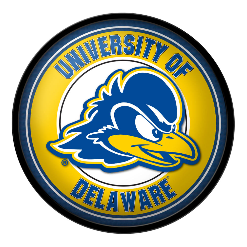 Delaware Blue Hens Modern Disc Wall Sign