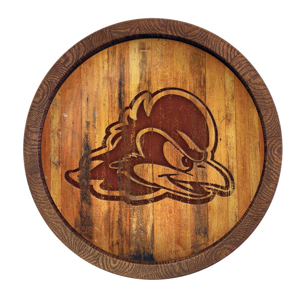 Delaware Blue Hens Branded Barrel Top Sign