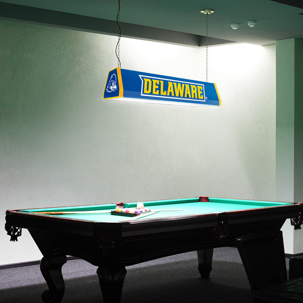 Delaware Blue Hens Standard Pool Table Light Room View