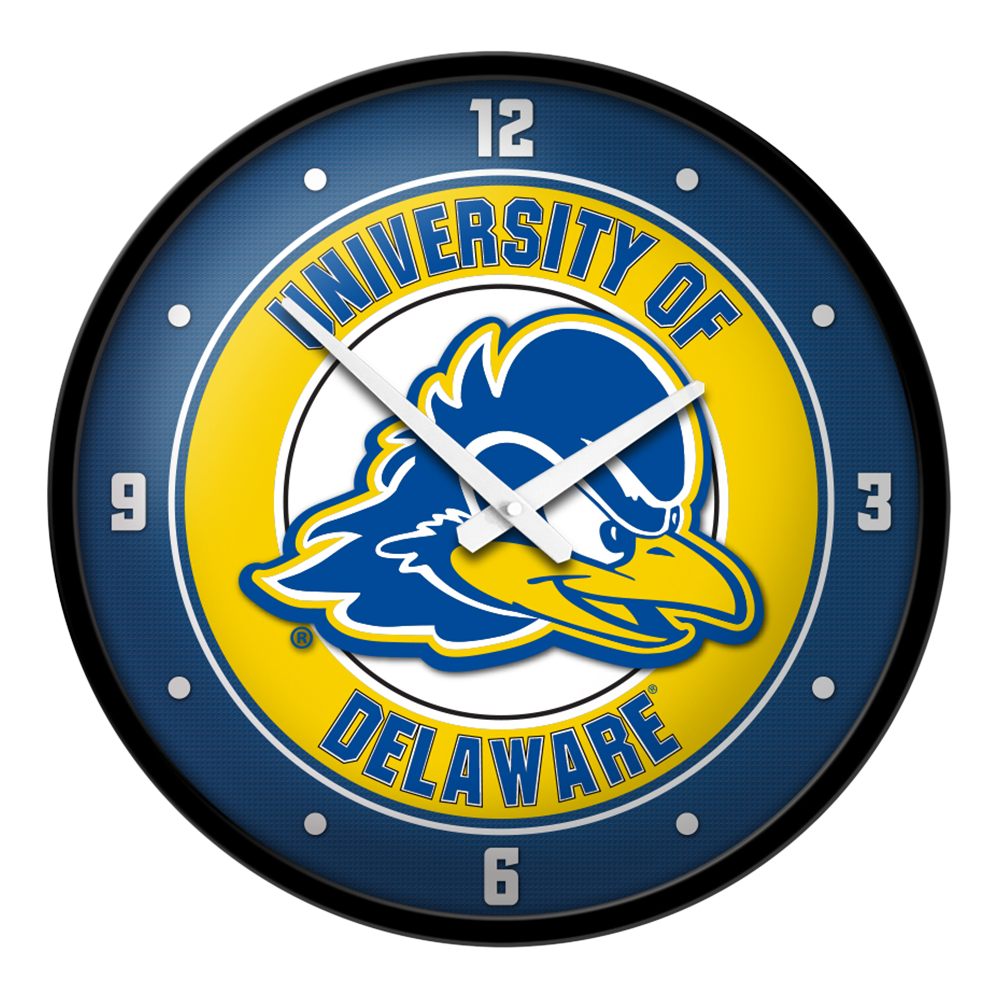 Delaware Blue Hens Round Wall Clock