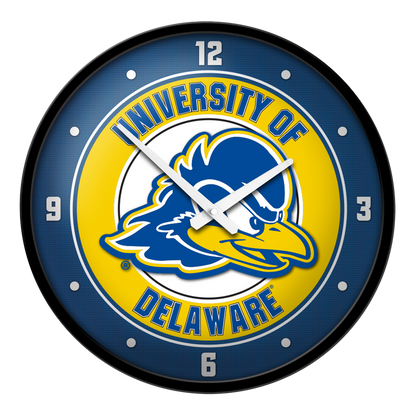 Delaware Blue Hens Round Wall Clock