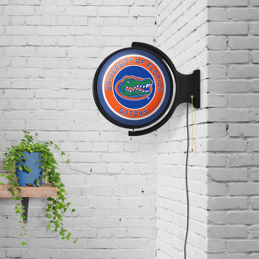 Florida Gators Round Rotating Wall Sign Room View