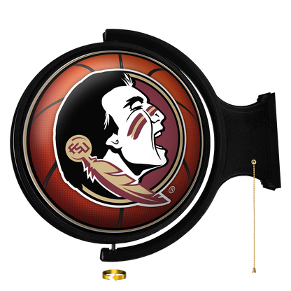 Florida State Seminoles Round Basketball Rotating Wall Sign