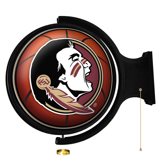 Florida State Seminoles Round Basketball Rotating Wall Sign