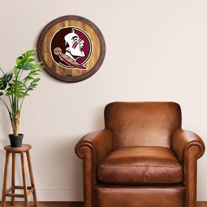 Florida State Seminoles Barrel Top Sign Room View