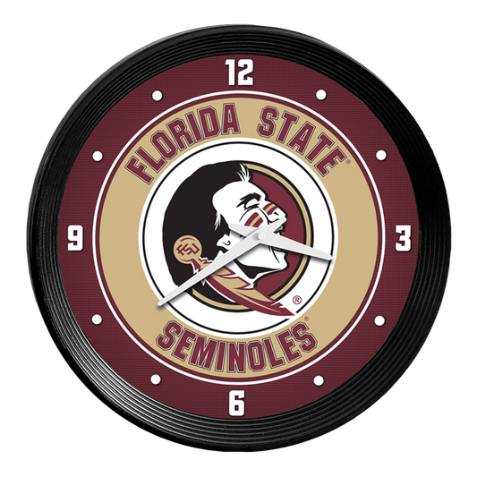 Florida State Seminoles Ribbed Wall Clock