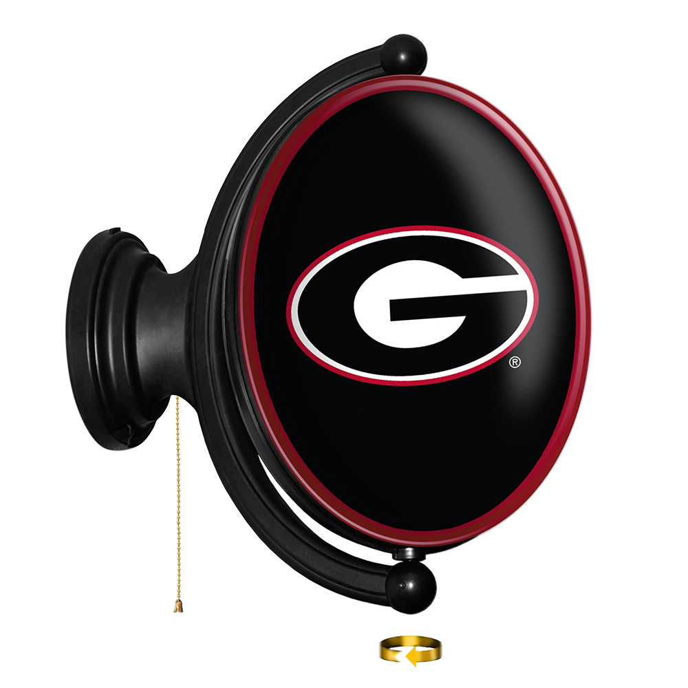 Georgia Bulldogs Oval Rotating Wall Sign