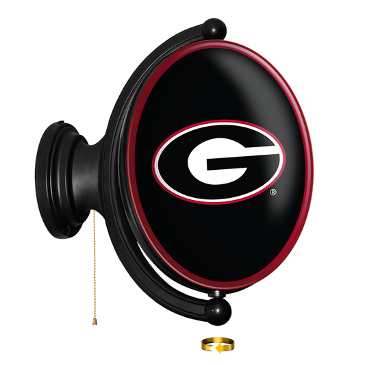 Georgia Bulldogs Oval Rotating Wall Sign
