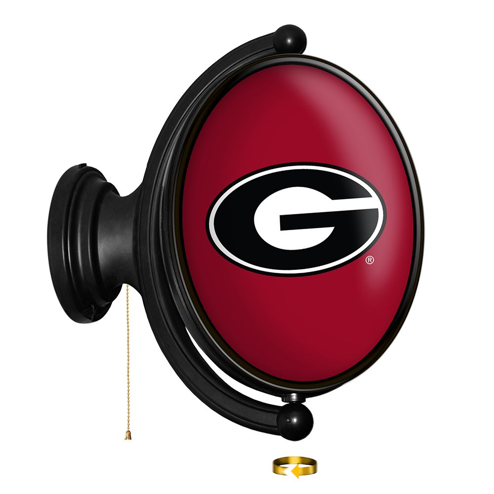 Georgia Bulldogs Oval Rotating Wall Sign