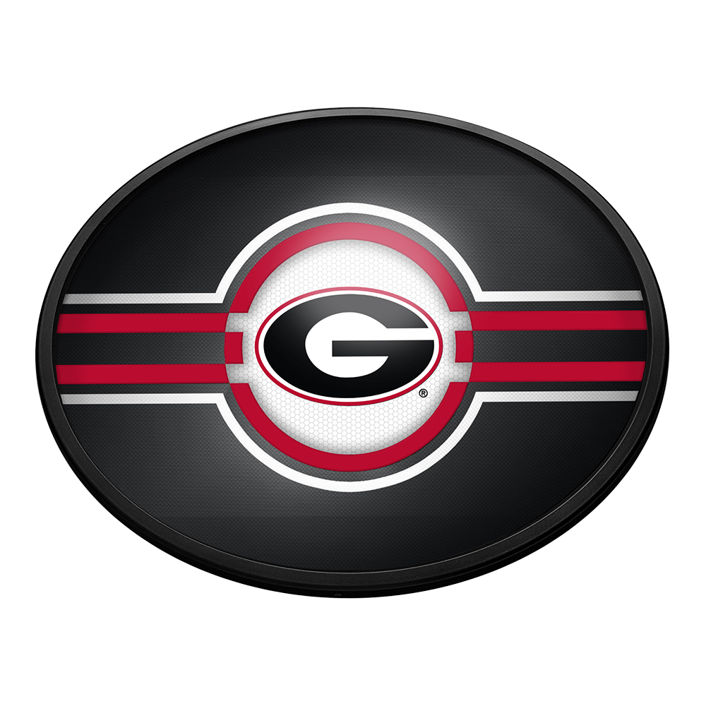 Georgia Bulldogs Slimline Oval Lighted Wall Sign