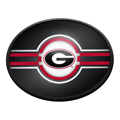 Georgia Bulldogs Slimline Oval Lighted Wall Sign