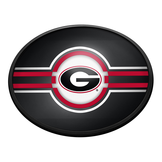 Georgia Bulldogs Slimline Oval Lighted Wall Sign