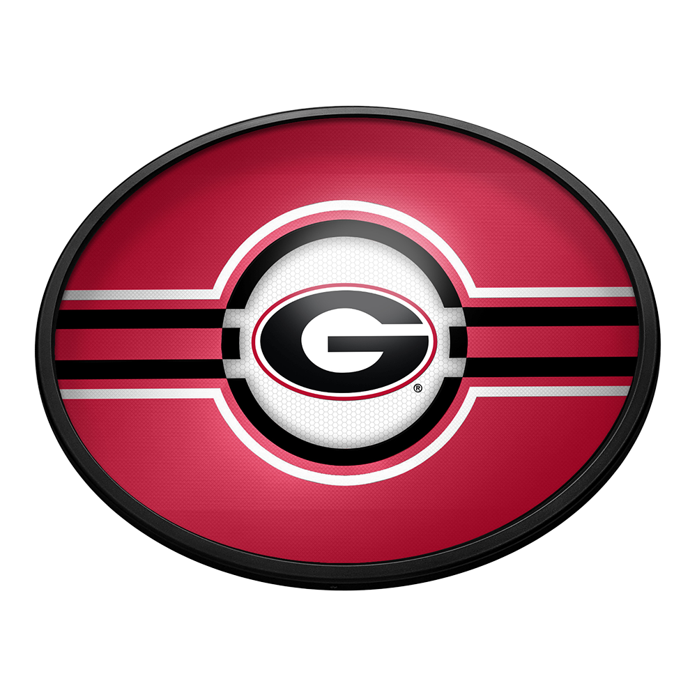 Georgia Bulldogs Slimline Oval Lighted Wall Sign
