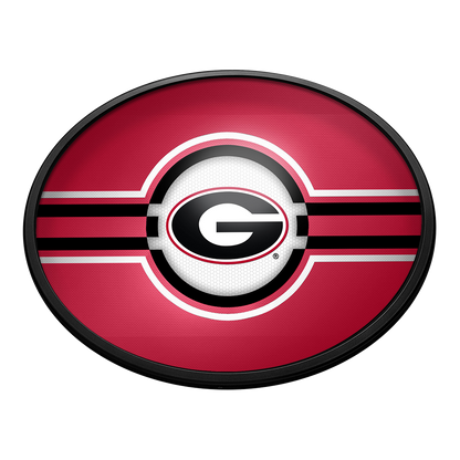 Georgia Bulldogs Slimline Oval Lighted Wall Sign
