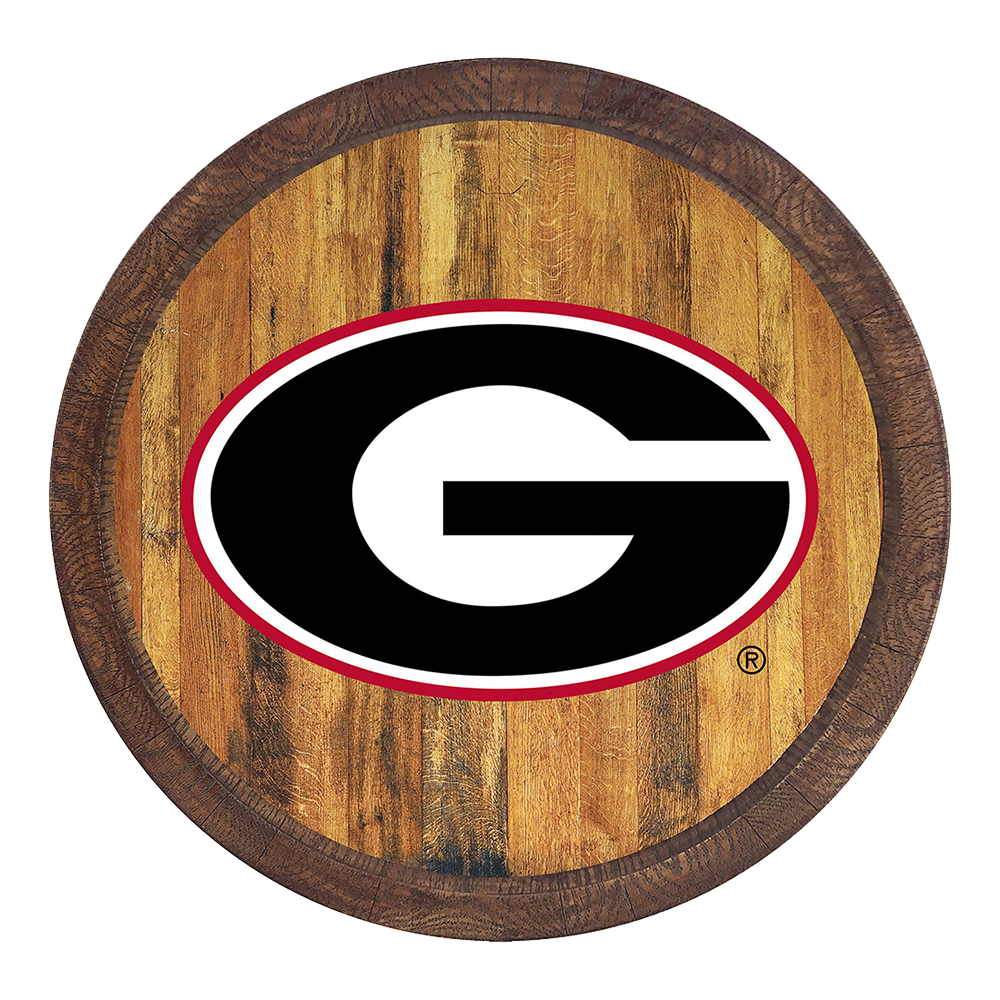 Georgia Bulldogs Barrel Top Sign