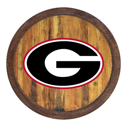 Georgia Bulldogs Barrel Top Sign
