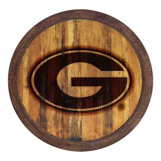 Georgia Bulldogs Branded Barrel Top Sign