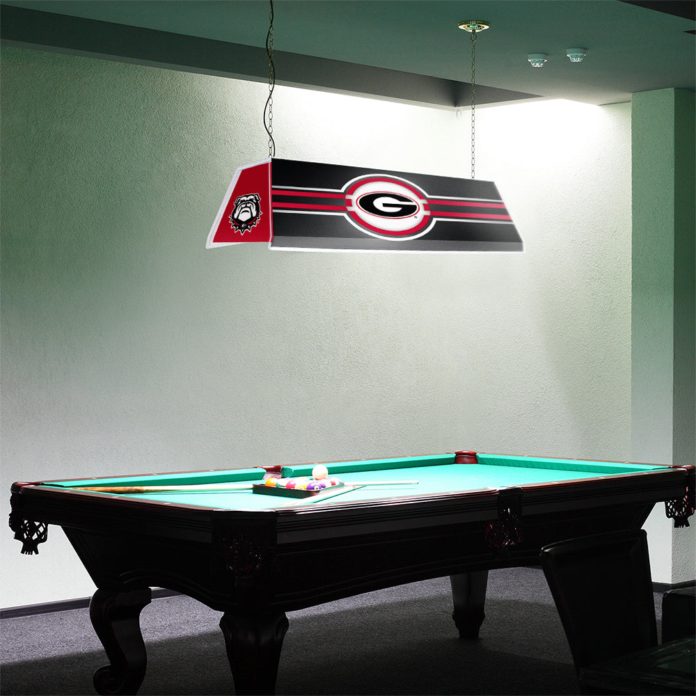 Georgia Bulldogs Edge Glow Pool Table Light Room View