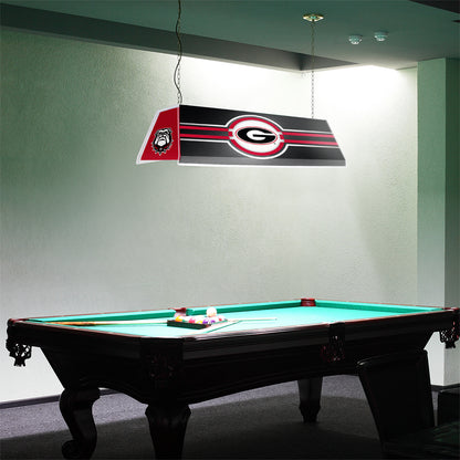 Georgia Bulldogs Edge Glow Pool Table Light Room View