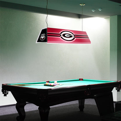 Georgia Bulldogs Edge Glow Pool Table Light Room View