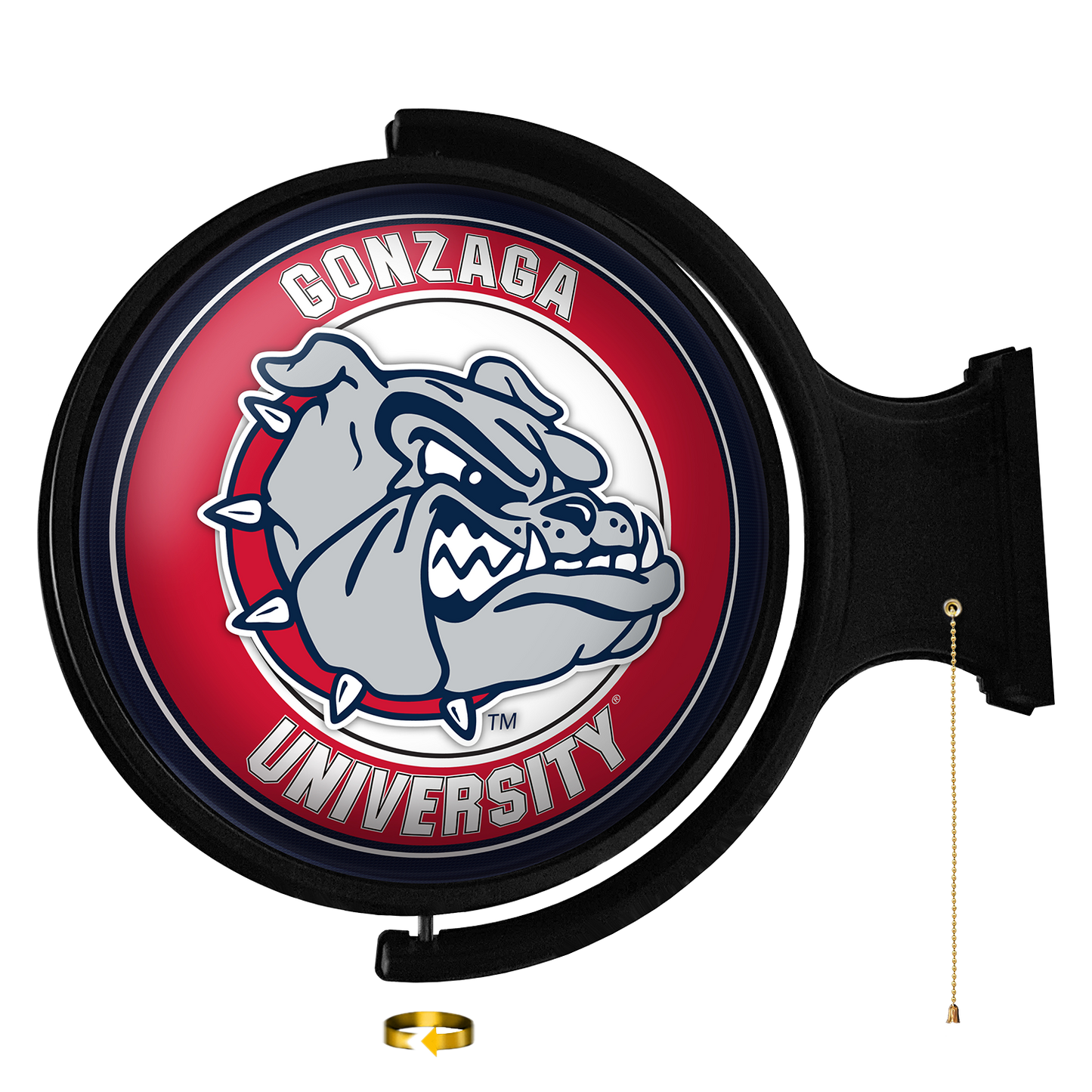 Gonzaga Bulldogs Round Rotating Wall Sign
