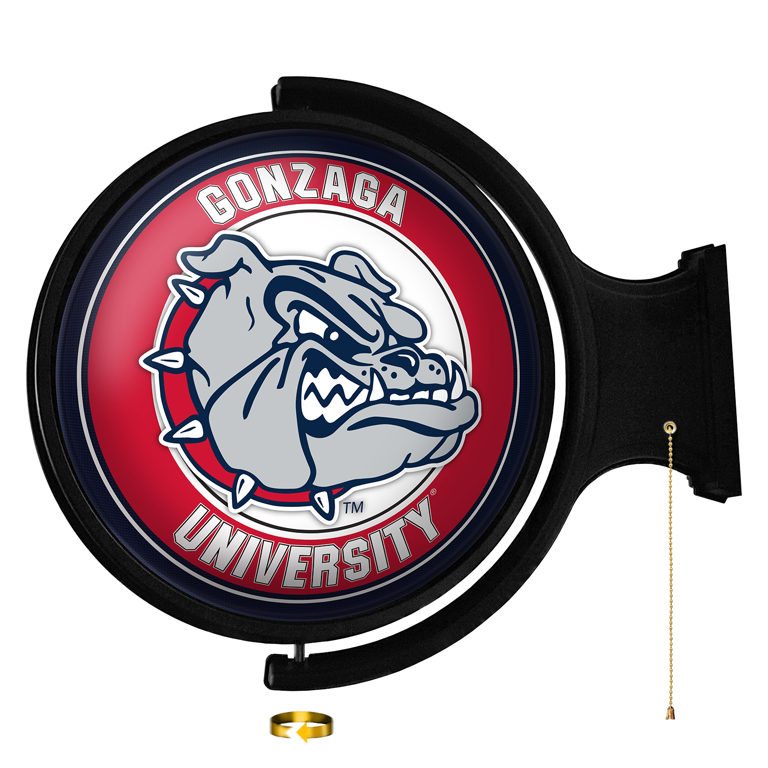 Gonzaga Bulldogs Round Rotating Wall Sign