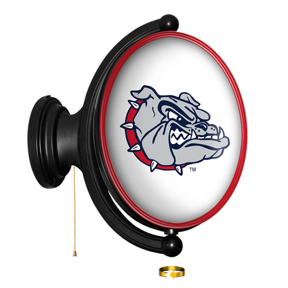 NCAA Gonzaga Bulldogs Original Oval Rotating Lighted Wall Sign4