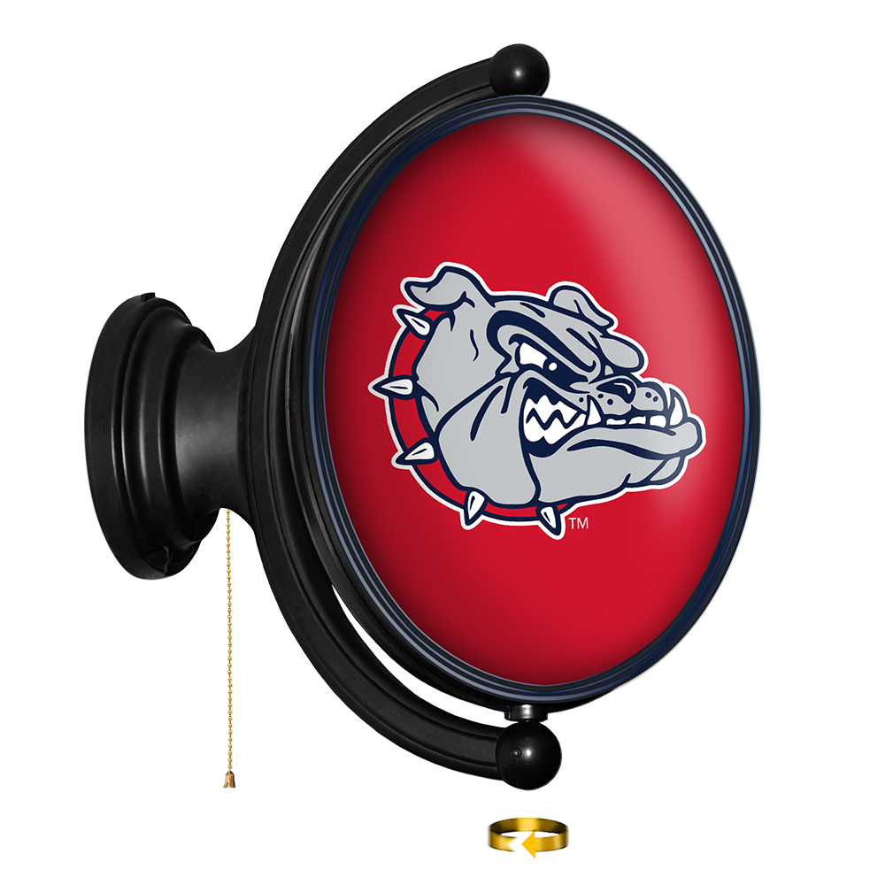 NCAA Gonzaga Bulldogs Original Oval Rotating Lighted Wall Sign4