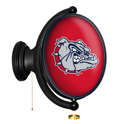 NCAA Gonzaga Bulldogs Original Oval Rotating Lighted Wall Sign4