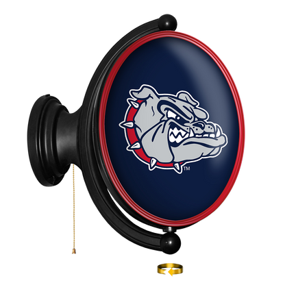 NCAA Gonzaga Bulldogs Original Oval Rotating Lighted Wall Sign4