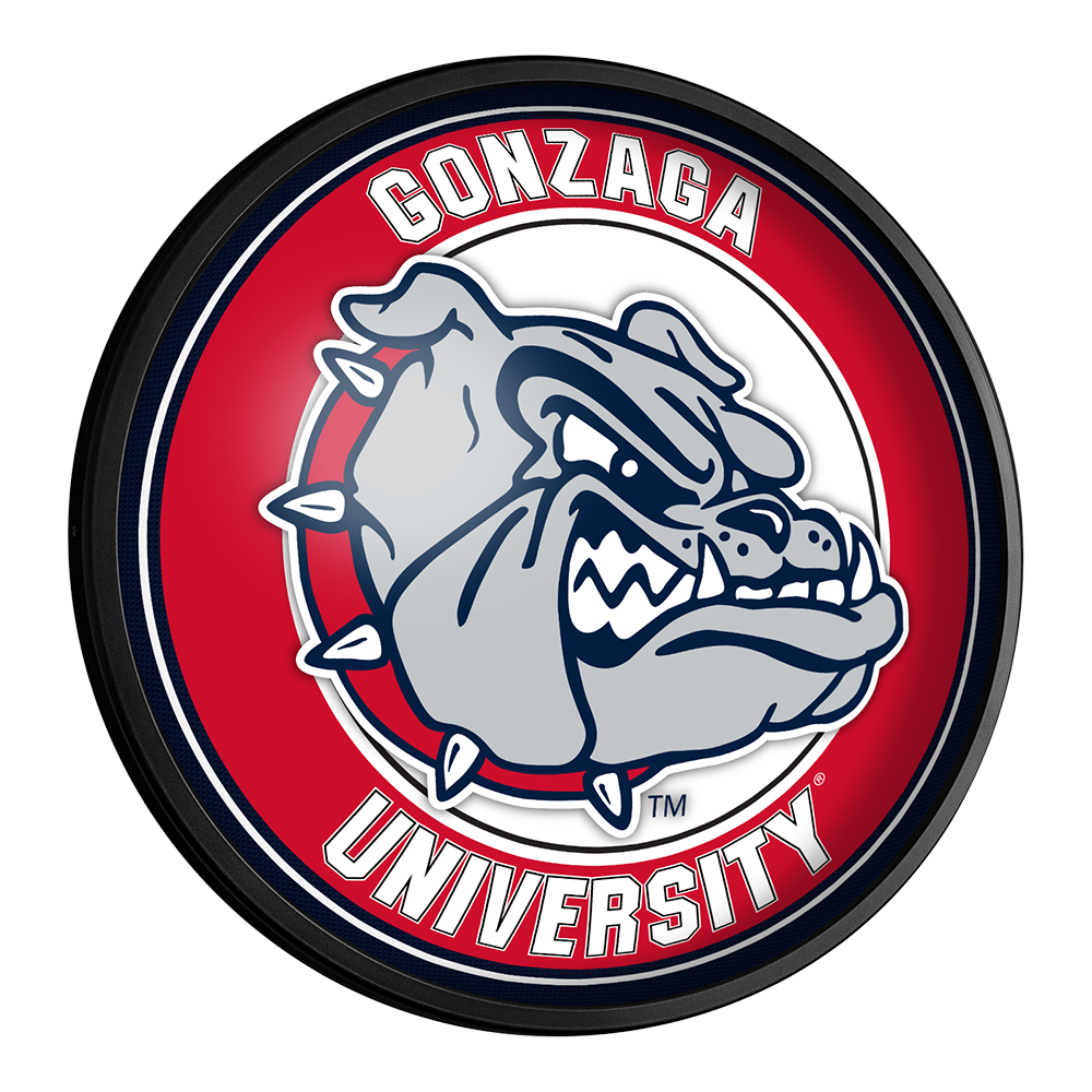Gonzaga Bulldogs Slimline Round Lighted Wall Sign