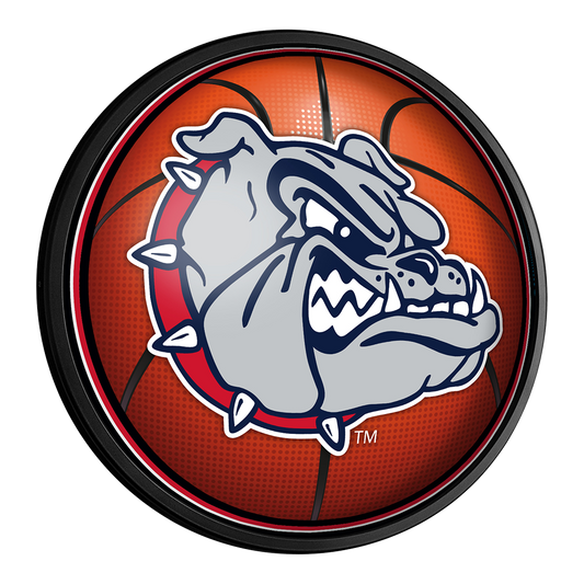 Gonzaga Bulldogs Basketball Slimline Round Lighted Wall Sign