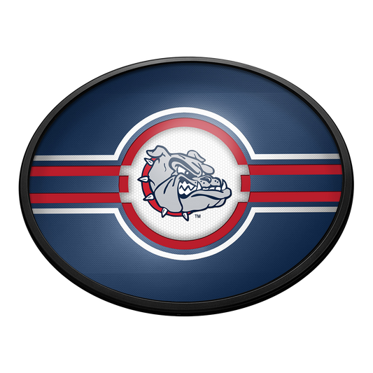 Gonzaga Bulldogs Slimline Oval Lighted Wall Sign