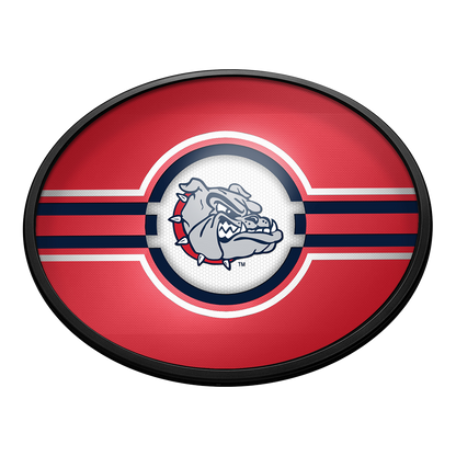 Gonzaga Bulldogs Slimline Oval Lighted Wall Sign