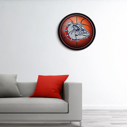 Gonzaga Bulldogs Basketball Modern Disc Wall Sign Room View