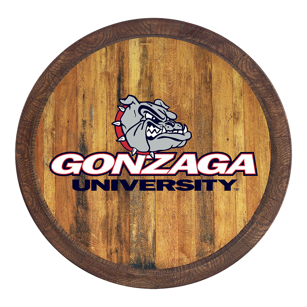 Gonzaga Bulldogs Barrel Top Sign