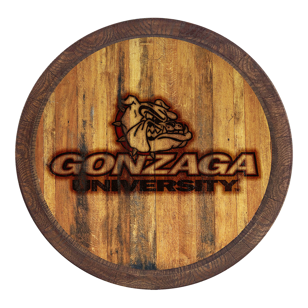 Gonzaga Bulldogs Branded Barrel Top Sign