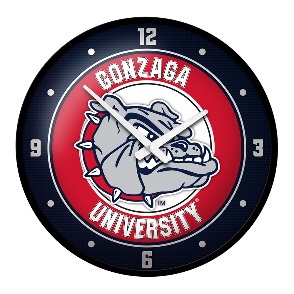 Gonzaga Bulldogs Round Wall Clock