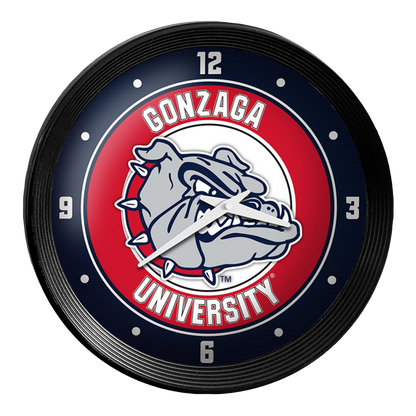 Gonzaga Bulldogs Ribbed Wall Clock